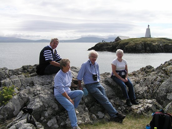  Ella with George and friends on Anglesey