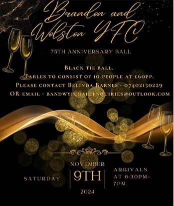 Ball & Raffle 9/11/24 Brandon & Walston YFC