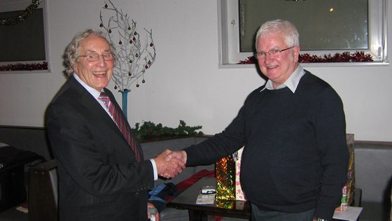 presentation to Rod on his retirement from running Helston Bridge Club