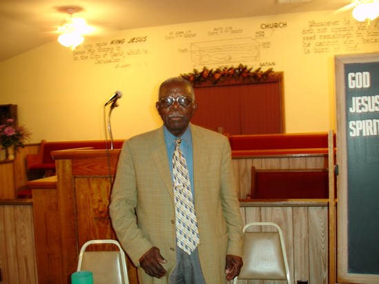 Dad at his church in Kosciusko,Mississippi