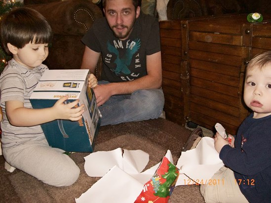 Christmas 2011 with his family.