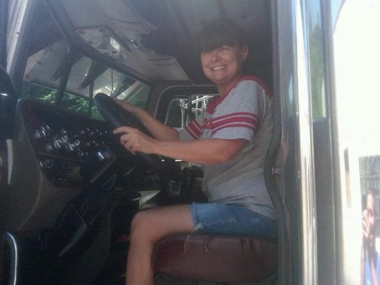 May 31, 2012 by Chad on his facebook. In his comments he says, "Nana in big truck." This is Sam's mommy Juanita Vickers.