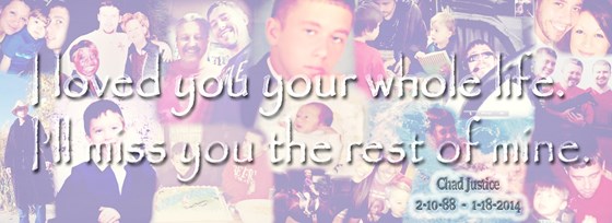 A facebook cover in remembrance of the 3rd anniversary of Chad's death.
