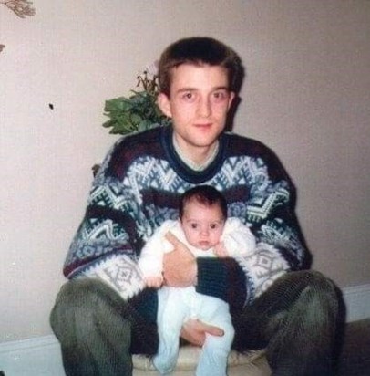 Toby with his dad