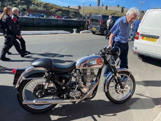 Dad in the Isle of Man - he was never too far away from a motorbike ! 