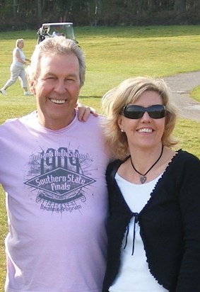 Me & My Dad on his birthday - He always looked good in pink!