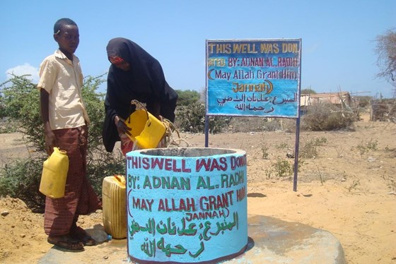 Its a joy to see. This water well is a real source of water to a village in Somalia. 