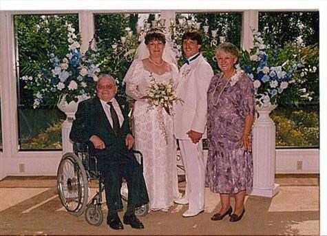 Rob and Shirley's wedding - Andy, Shirley, Rob and LaVerne