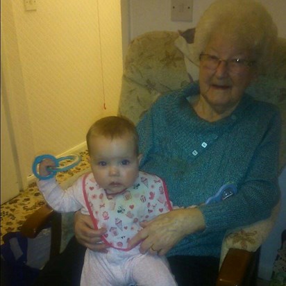 Macey and her lovely Great Great Grandma Dorothy