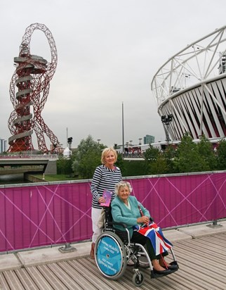 Mum and Trish at 2012 Paralympics
