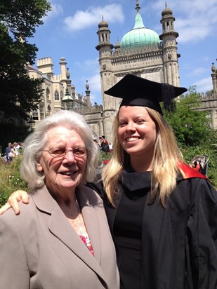 Nanna and Hat at Hats graduation