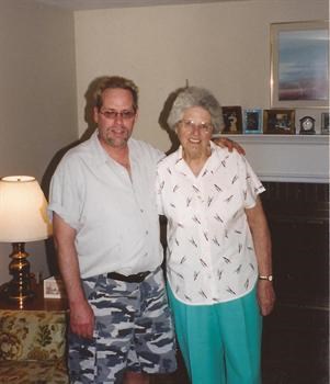 Steven and Aunt Bea Taylor (not from Mayberry)