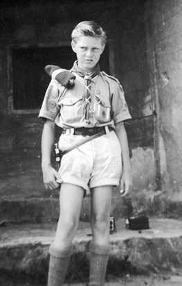 John as a Boy Scout