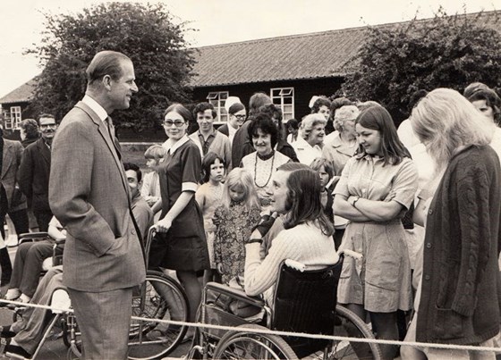 John meeting Prince Philip at Stoke Mandeville