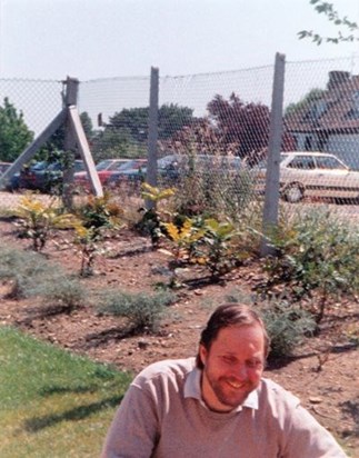 John in his garden at Pennefather Court