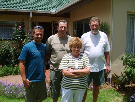 With the grandparents at the Vaal