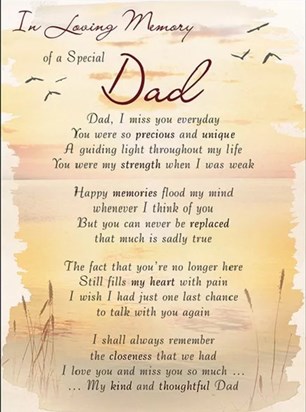 Miss you loads Dad x ??