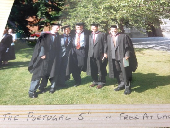 Graduation UoB 1993 - Portugal crew