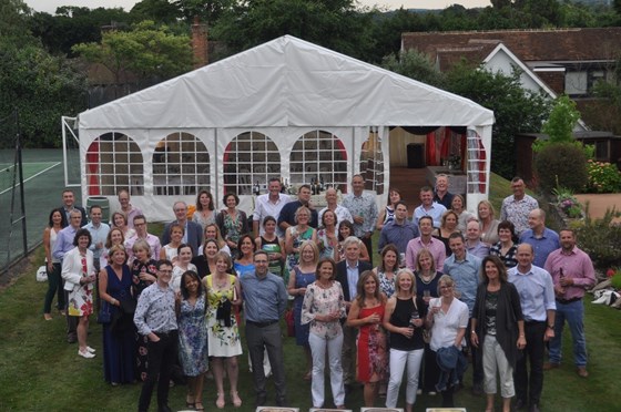 Dave and Justin at the back as usual 25 yr reunion 2018