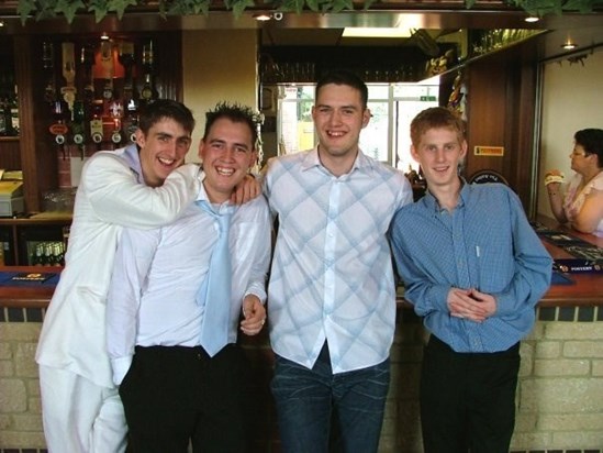 Always when the 4 of us were together we would always have a laugh as if we had never been apart x