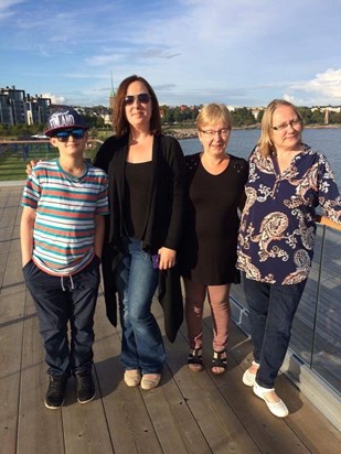 With family and friends in Helsinki, 2016