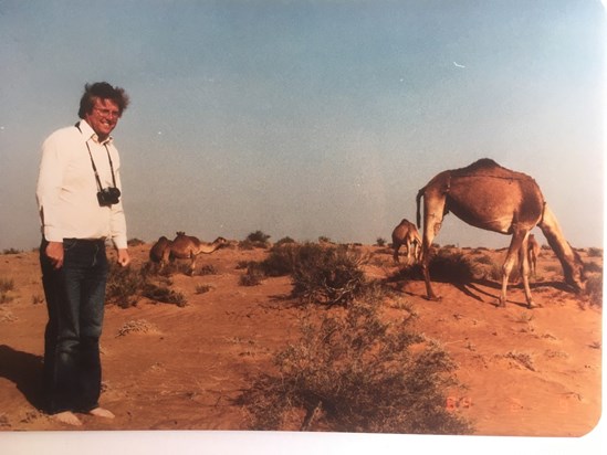 And way outside his natural habitat.    Dubai 1984