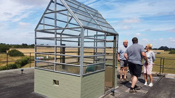 Inspecting the old Control Tower at Seething 2018