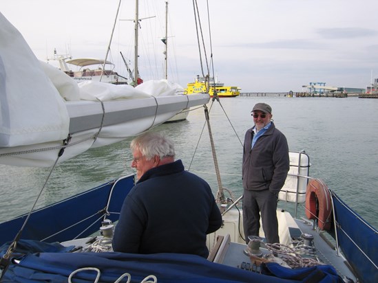 Ian and Chas, Cowes,  April 2009. 