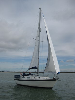 Ian's boat,  Silver Cloud,  2012.