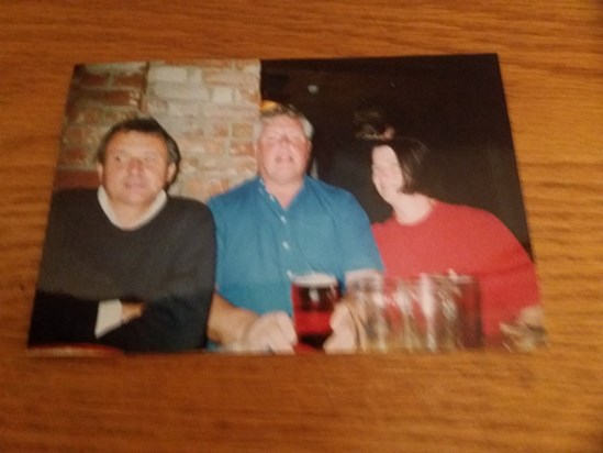 Ian enjoying drinks with my parents 