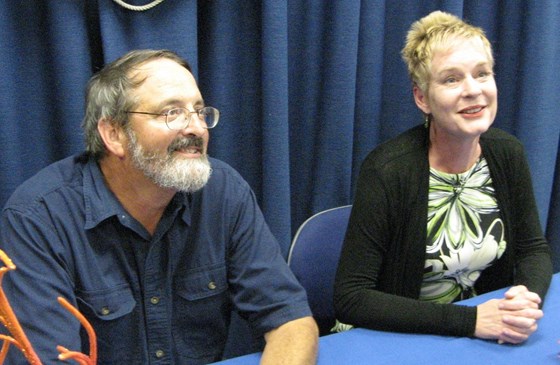 Andy, Jeanette at his retirement