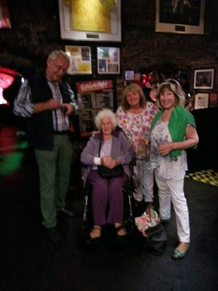 At the Cavern Club in Liverpool
