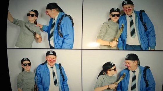 B4B5DDE6 B76F 4A11 AE96 BF7DE7D089E3taken  in the photo booth at my 50th Birthday party with Gem... so funny ??