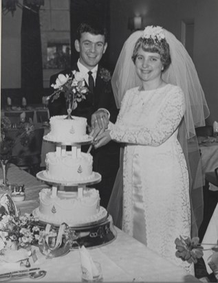 Margaret and Peter’s wedding day 16/09/1967