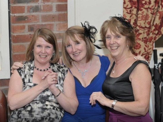 Joan (on the left) with her best friends Sue and Sheila