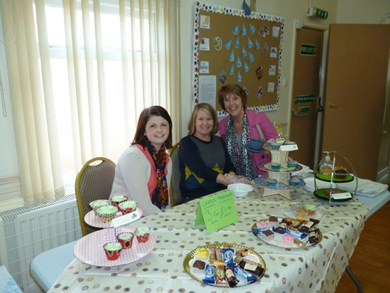 Coffee morning September 2012 - Becky, Joan and Sheila