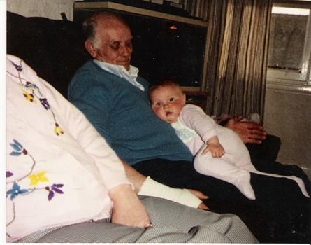 Granda and me as a baby