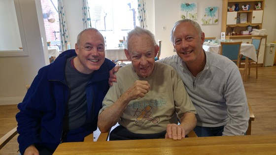 Mark, Ed and John at Ashwood, April 2018