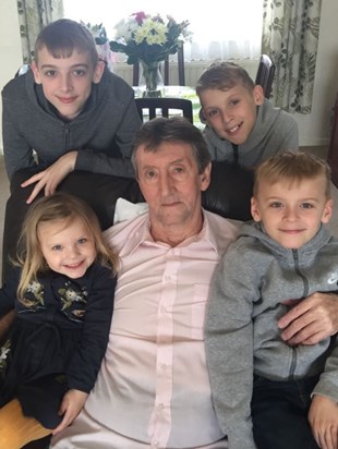 Grandad with the munchkins