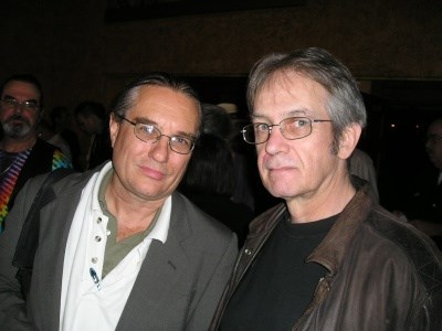 Tom and artist Gary Grimshaw