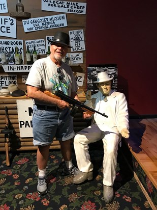 Steve at the Gangster Museum in Hot Springs, Arkansas.