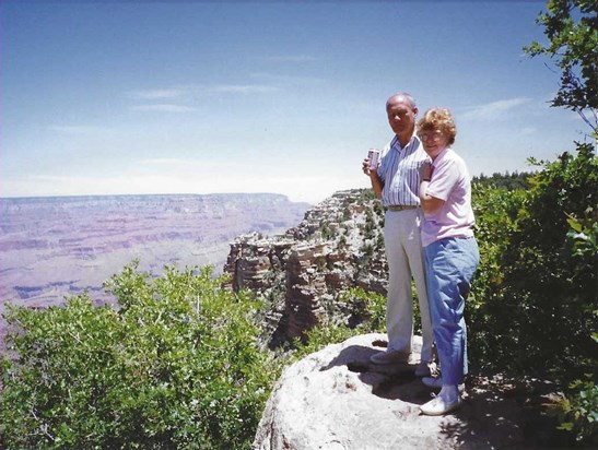 Harry and Dorrie at the Grand Canyon 1992