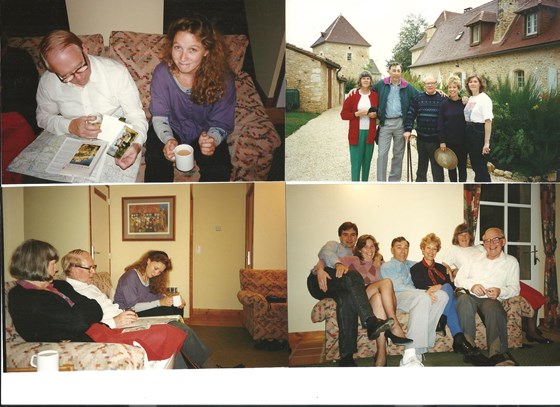 1992 - Constant, Dordogne, France - Jim, Shiela, Philippa & Alan Tipper &  Cristina, Colin & Hazel 