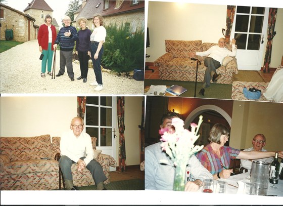 1992 - Constant, Dordogne, France -  Jim, Sheila, Alan Tipper &  Cristina, Hazel 