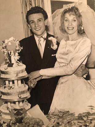 Brian and Dolly on their wedding day 