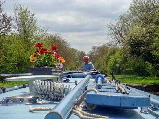 Ed at the helm, a safe pair of hands on the tiller