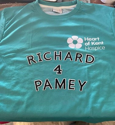 Richard's Shirt for running the Brighton Marathon