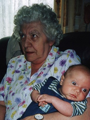 Mum & Great Grandson Joshua 2003