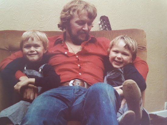 Nathan, Dad and Leon. 1970s!