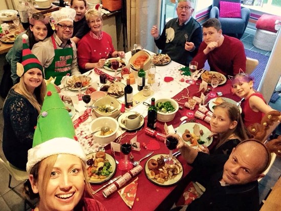 Our last Christmas all together before Dad went into hospital (Christmas 2014).  We had such a lovely day together :)